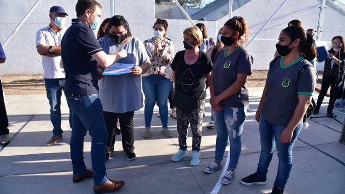 El playón deportivo hecho por mujeres ya es una realidad