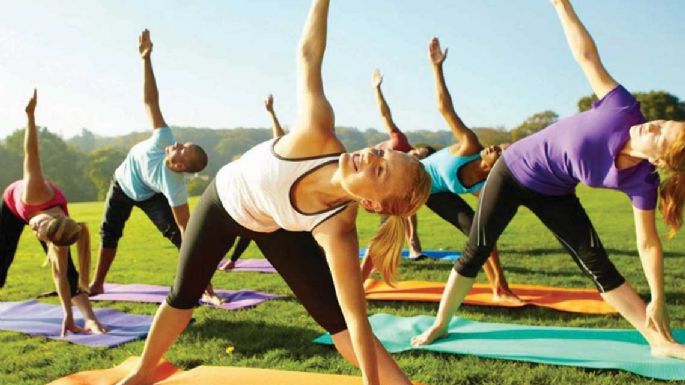 Tarde de yoga y clases en el Algarrobal
