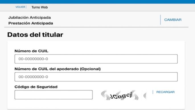 Jubilación anticipada: ya está disponible el turnero web