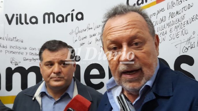 El candidato a diputado Gustavo Santos visita Villa María