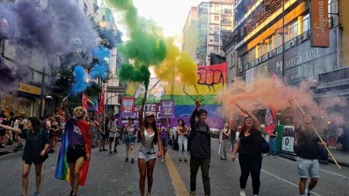 Protesta contra el municipio de Córdoba por no autorizar la Marcha del Orgullo