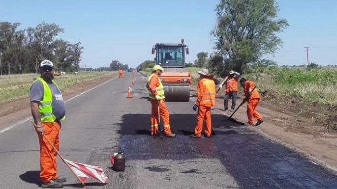 Nación empezó a recuperar la ruta 9, a la altura de Tío Pujio