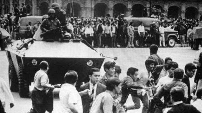 Hace 53 años, matanza de estudiantes en Tlatelolco