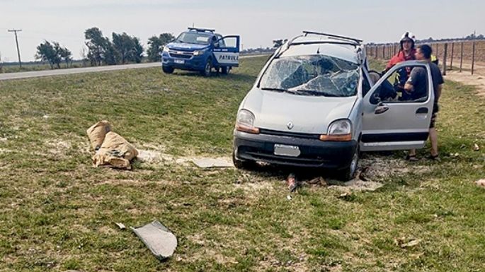 Tres villanovenses protagonizaron un doble vuelco en la ruta E-358