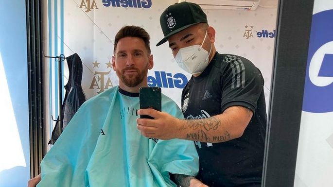 Messi se prepara adentro y afuera de la cancha