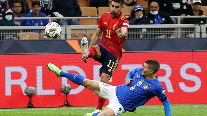 España festejó en Italia
