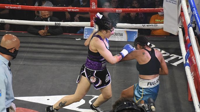 Una campeona ante poco público