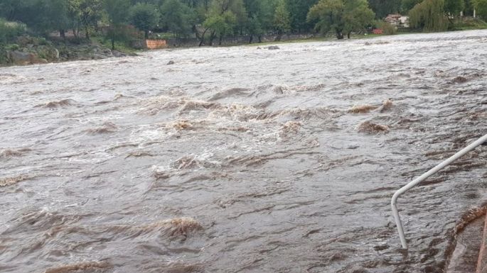 Precaución por la crecida de ríos serranos