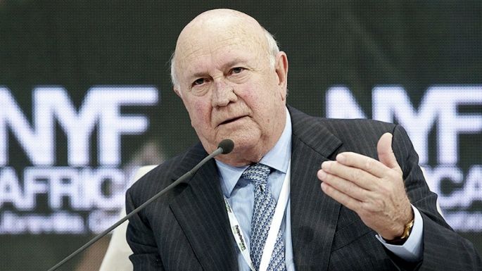 Murió Frederik de Klerk, último presidente del apartheid y Nobel de la Paz