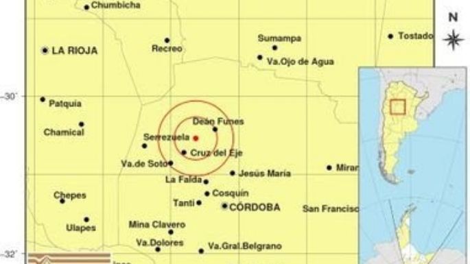 Se registraron dos temblores en el norte cordobés en menos de un día