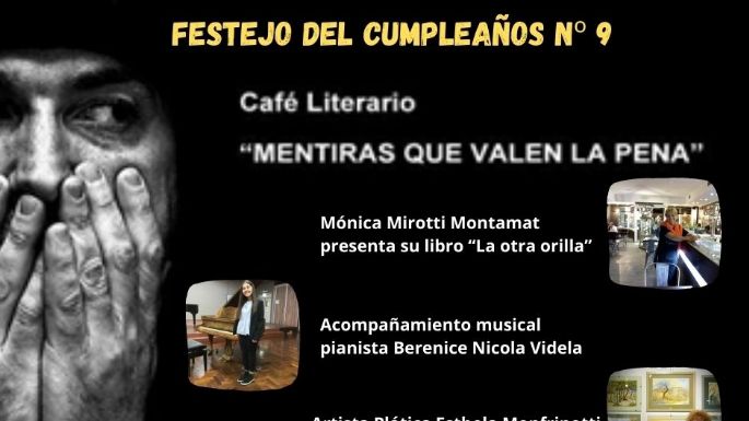 Vuelve el Café Literario con "Mentiras que valen la pena"
