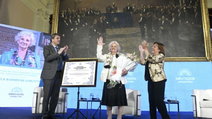 La Cámara de Diputados distinguió a Estela de Carlotto