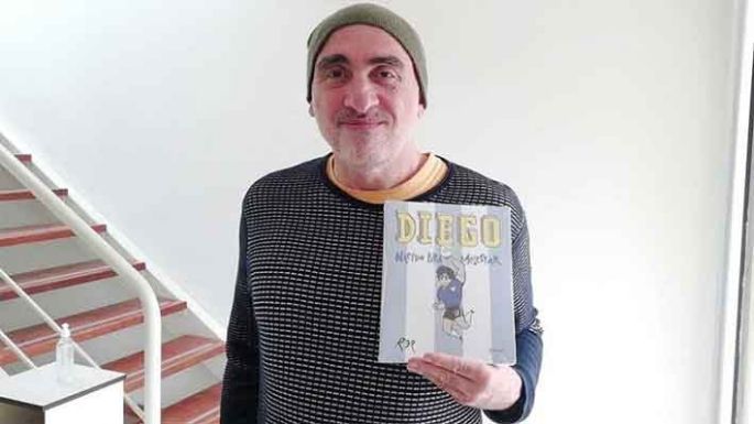 “Al ilustrar a Diego lo esculpí”