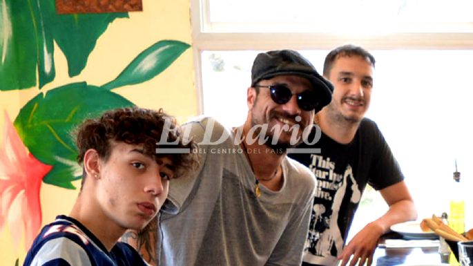 Daniel Osvaldo almorzó frente a la costanera