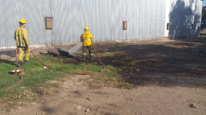 Oliva: Incendio en un campo