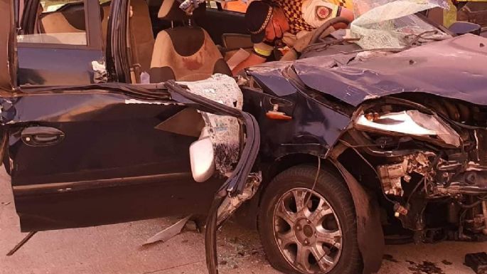Accidente en la Autopista dejó tres personas heridas
