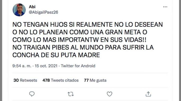 Los aterradores tuits de Abigail, la novia de la madre del menor asesinado