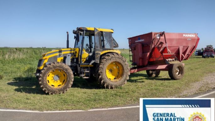 Ticino: chocaron una moto contra un tractor y hay una mujer grave