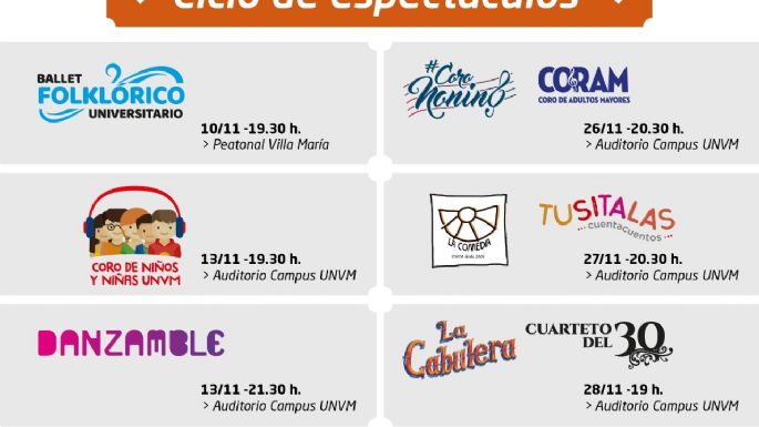 Ciclo de espectáculos artísticos
