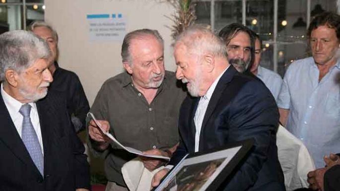 Lula y Pepe, en la sede de la CGT