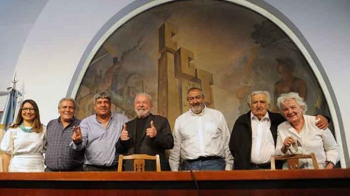 Lula y Pepe, en la sede de la CGT