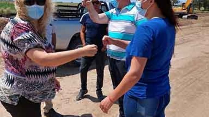 El ministro Accastello y  la intendenta Nicolino revisaron  el avance de las obras