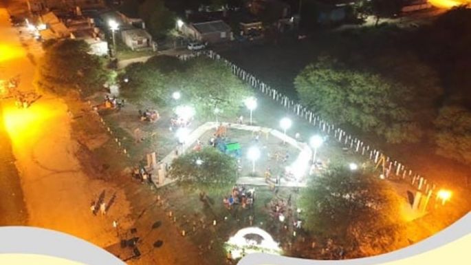 Inauguraron la plazoleta Arco Iris
