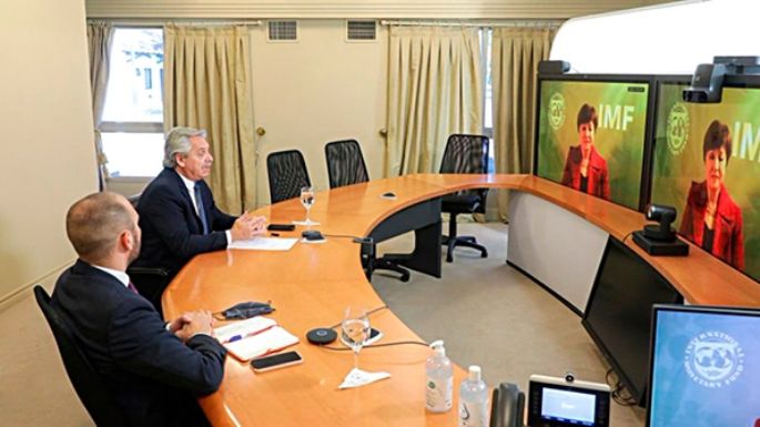 El presidente Alberto Fernández dialogó con Kristalina Georgieva