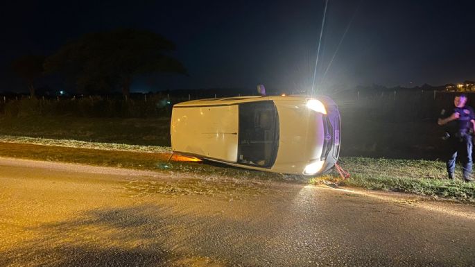 Un vuelco cerca de la autopista no dejó heridos