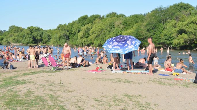 El calor se disfrutó en la costanera