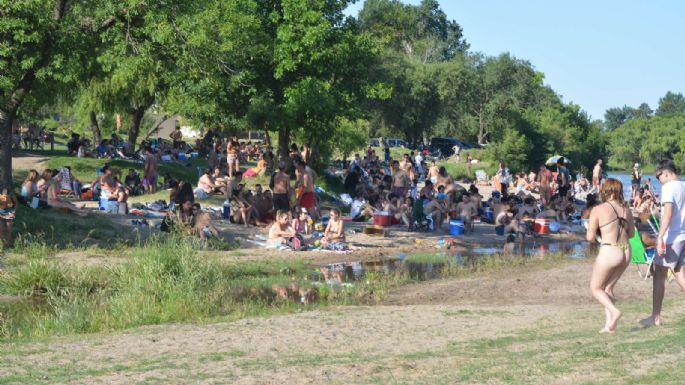 El calor se disfrutó en la costanera