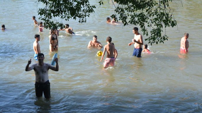 El calor se disfrutó en la costanera