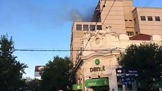 Se prendió fuego una bomba de agua en un hotel céntrico