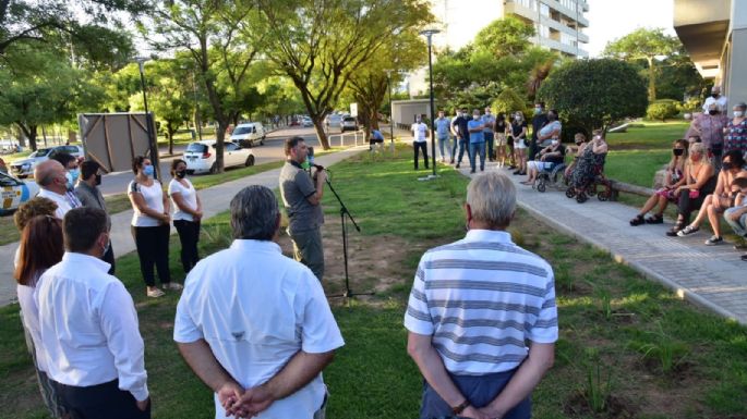 Quedó inaugurada la plazoleta de los Monoblocks