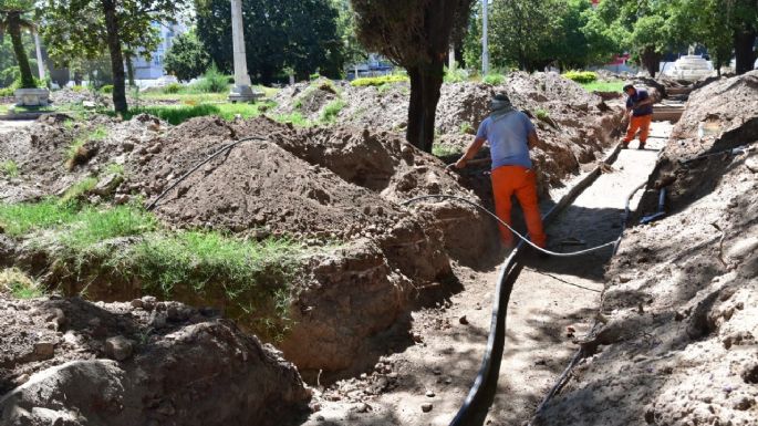 Plaza Centenario: brindan detalles del avance de las obras