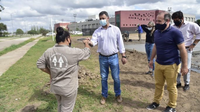 Inauguran el playón deportivo en el límite de barrios Belgrano y Ramón Carrillo