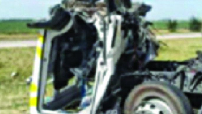 Grave accidente en la ruta 158 al volcar un camión de Las Varillas