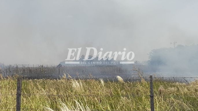 AHORA - Incendio en un campo detrás de las 400 Viviendas