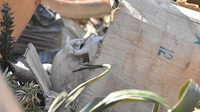 Encontraron restos humanos en el Corralón