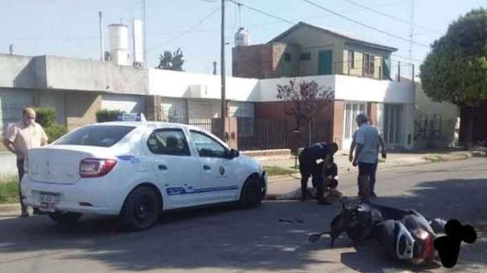 Una mujer con doble fractura