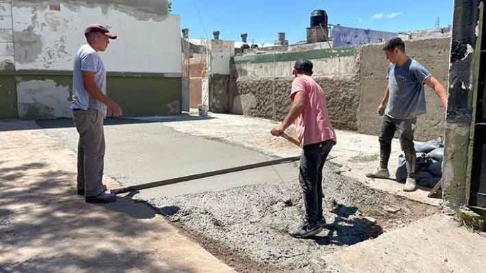Obras en la escuela Bolivia