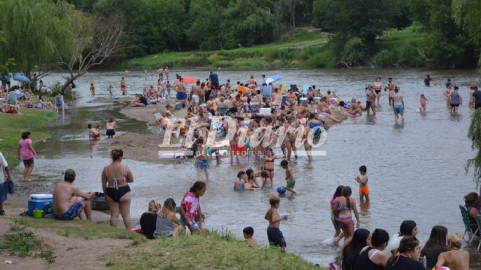 Los villamarienses coparon el río este feriado