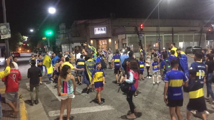 Los hinchas festejaron en el centro de Villa María