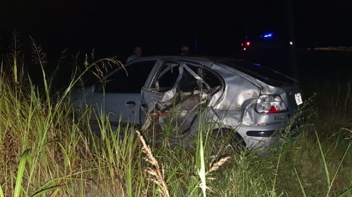 Un auto se despistó en la 158 y no hubo lesionados