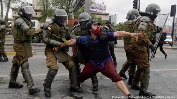 Cuarenta y cinco detenidos en una protesta