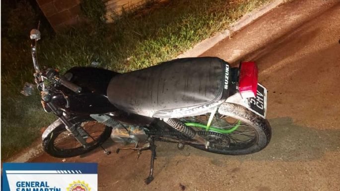 Hallaron una motocicleta en un baldío, momentos después de ser robada