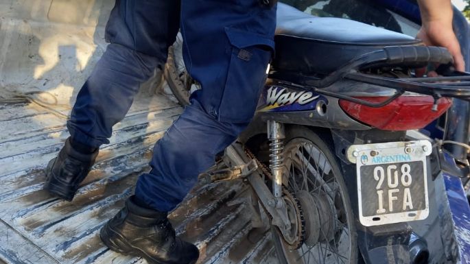 Recuperan una moto robada hace tres años