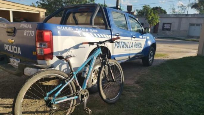 Detuvieron a dos jóvenes que habían robado una bici en Tío Pujio
