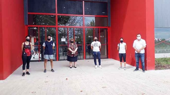 Visitaron el Salón para definir los protocolos
