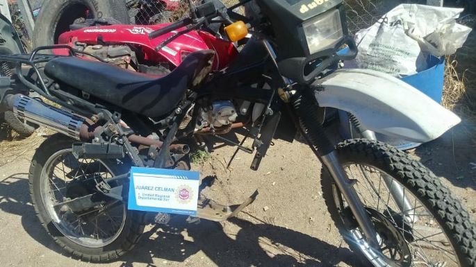Recuperaron una moto, aunque sin el motor